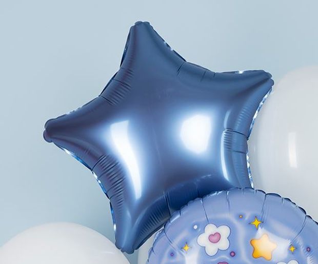 Ag Шар Звезда 19"/48 см, Мистик лазурь (БГ-15)