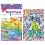 Картина по номерам 20*30см "Аниме. Лунный блюз" (Lori)