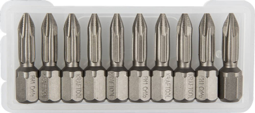 KRAFTOOL X-Drive PH1, 25 мм, 10 шт, торсионные биты (26121-1-25-10)