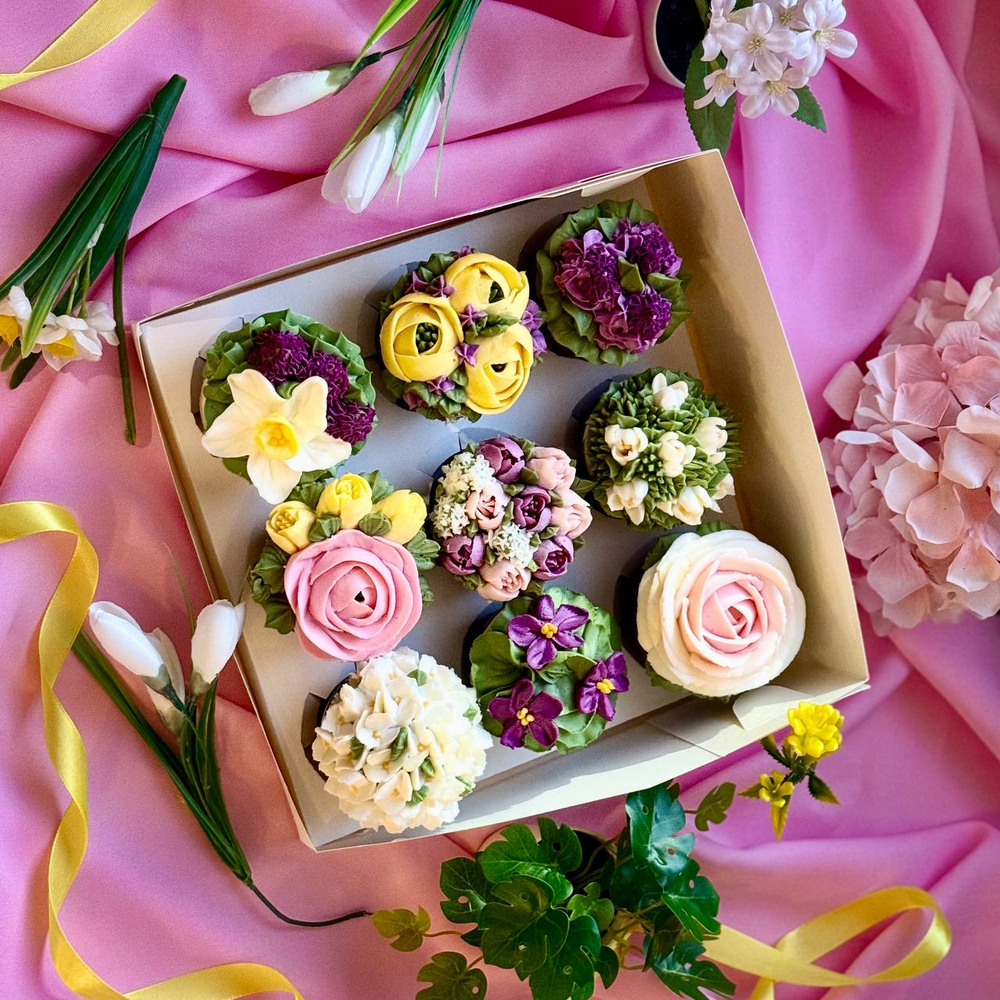 Набор шоколадных горшочков "Цветочный калейдоскоп"