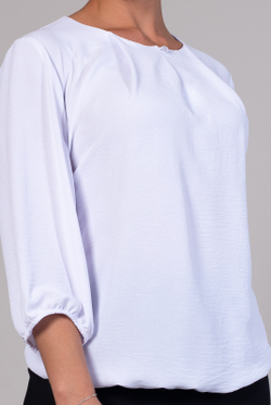Блузка женская 3297ЛП, белый #30Б093297ЛП