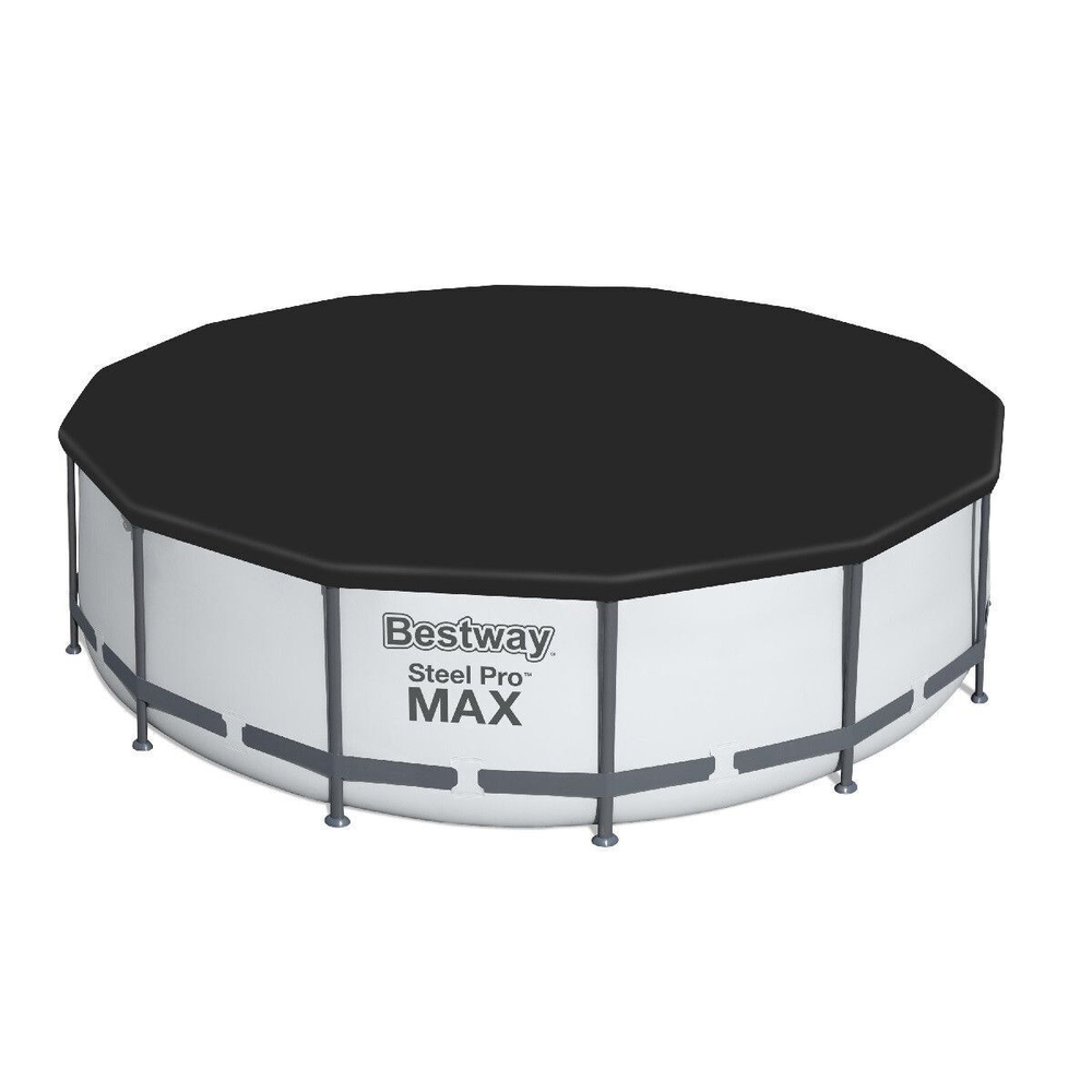 Каркасный бассейн Bestway Steel Pro 5612Z (488х122 см) с картриджным фильтром, лестницей и тентом