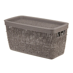 Коробка БЯЗЬ 4л с крышкой прямоугольная 28×14×14 cм М 2325