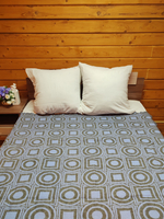 Одеяло евро, 30% шерсть, полушерстяное, 200x240, одеяло для дачи