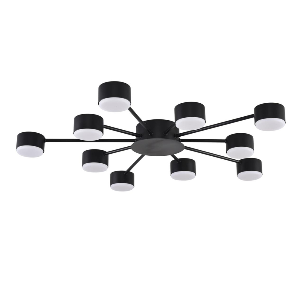 8344/10C COMFI LN26 251 черный, металл Люстра GX53 LED 10*7W 220V TORINA