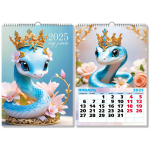 Календарь на ригеле 2025"Символ года - Змея принцесса» 29*42см