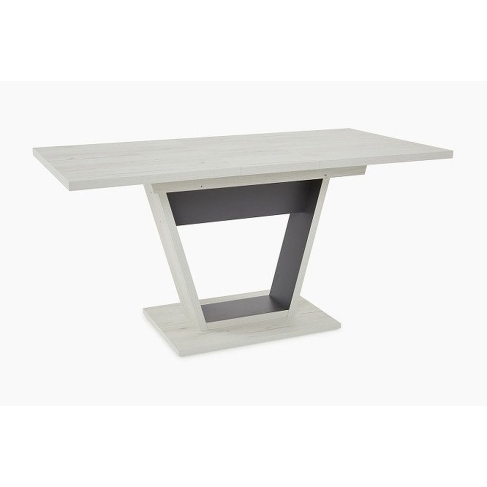 Стол кухонный обеденный раздвижной Дуб Крафт Серый/Серый Графит, Гавана Тип 1, 120х80х75,5 см