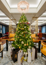 Дизайнерская ель «Новогодний экспресс»