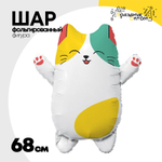 Шар Фольгированный Котик Лапочка (Белый)