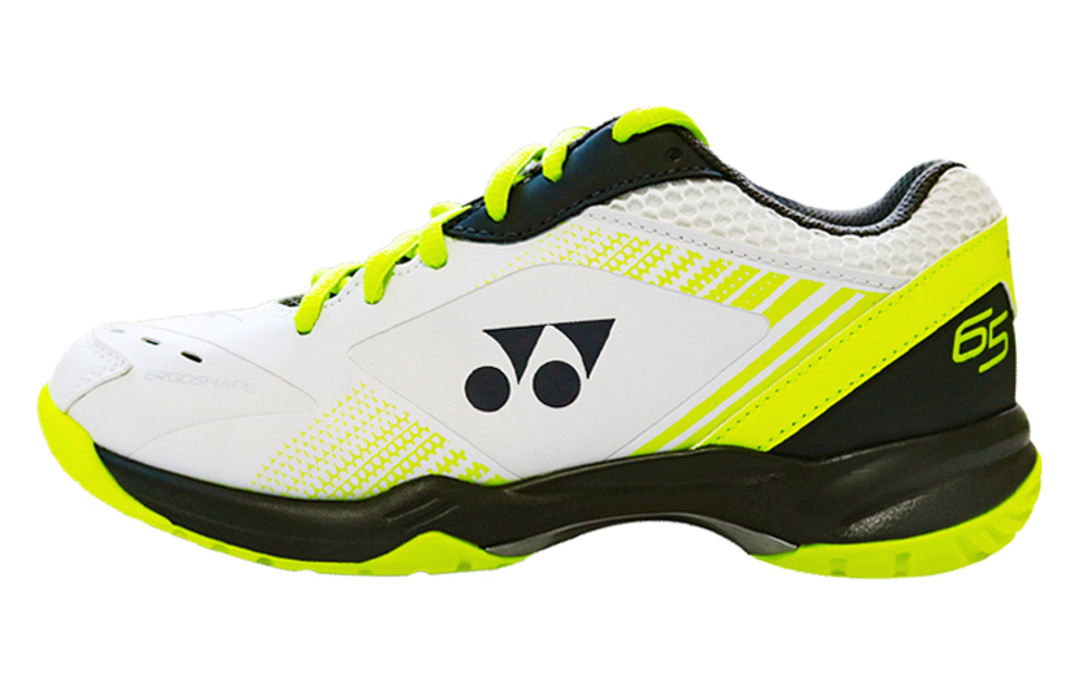 YONEX 65 3 Badminton Shoes Unisex Low top White Lime