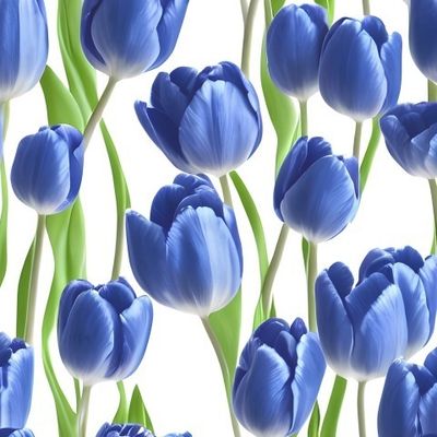 Flowers Pattern #25 Tulips