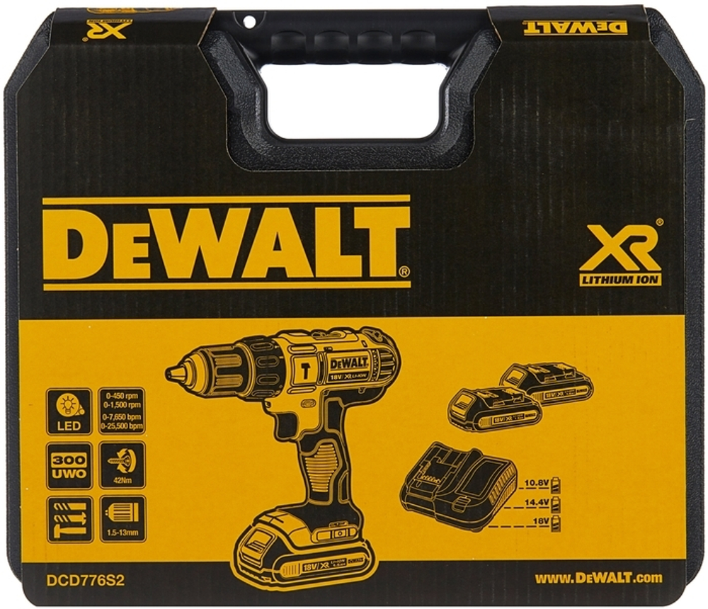 Ударная дрель-шуруповерт DeWalt DCD776S2