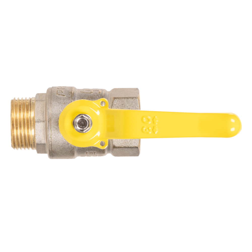 Кран шаровой латунный LD Pride 47.20.В-Н.Р GAS Ду20 Ру40 вн-нр (рычаг)