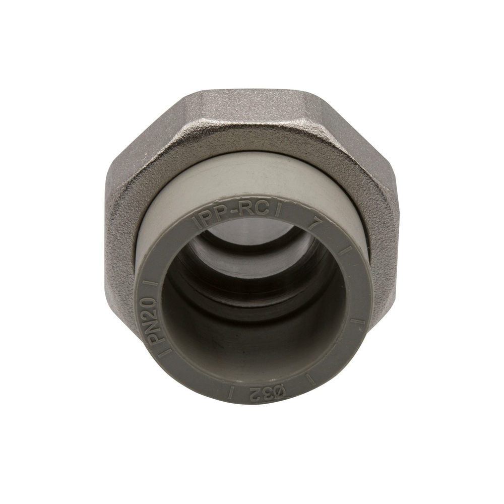 Муфта комб. разъемная, нар 32х3/4'' EVER® plast  СЕРЫЙ (Россия)