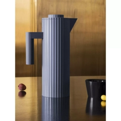 Alessi - Термокувшин Plisse 1л, серый / артикул   MDL12 G  / GTIN 8003299461363