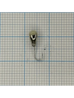 Мормышка вольфрамовая "ЯМАН"Капля с фосфором с отверстием