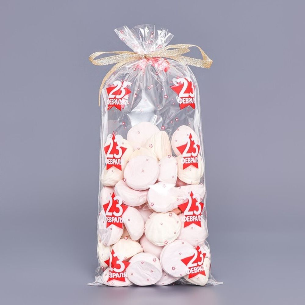 Пакет фасовочный БОПП, &quot;23 февраля&quot; 15*30 см