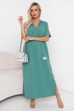 Платье с капюшоном (полынь) Р11-1165/3 Nikol (Акция)