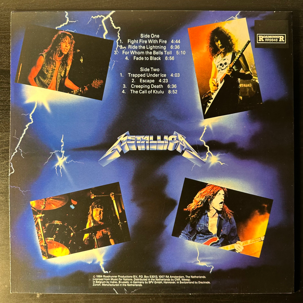 Metallica- Ride The Lightning (Европа)