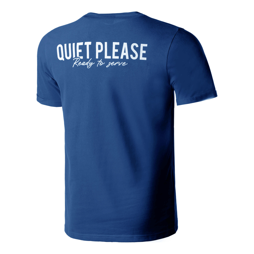 Мужское теннисное поло Quiet Please Ready To Serve T-Shirt Men - Blue