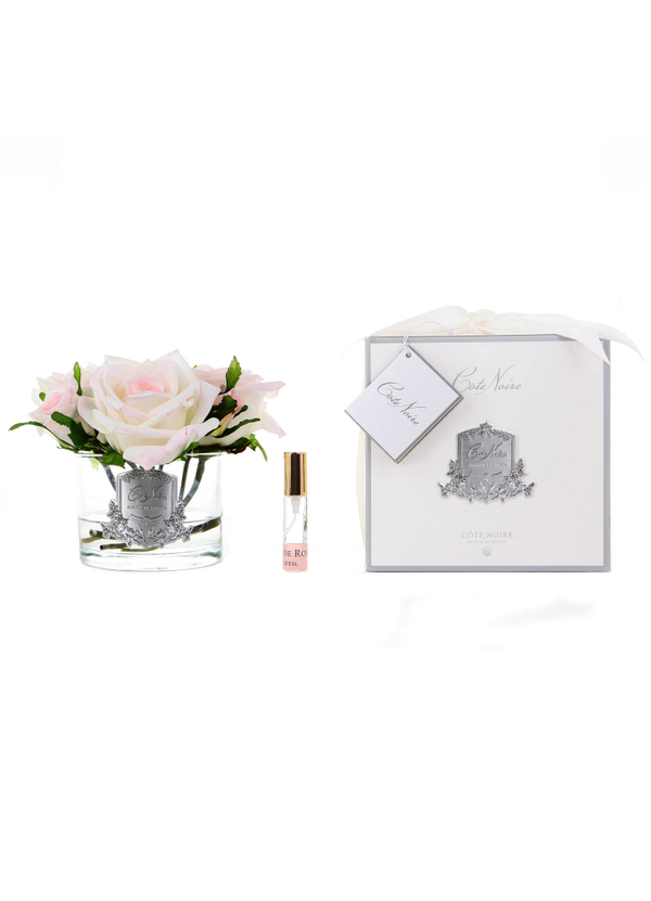 Букет/Композиция/Цветы Five Rose Pink Blush Cote Noire Розовый / Прозрачный