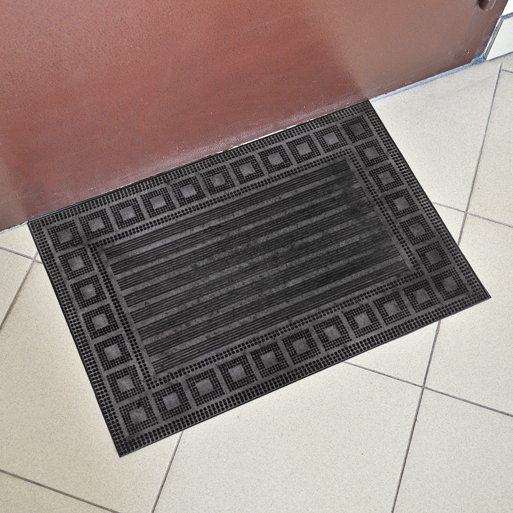 Коврик 40*60см придверный резиновый PIN MAT "Полоски"