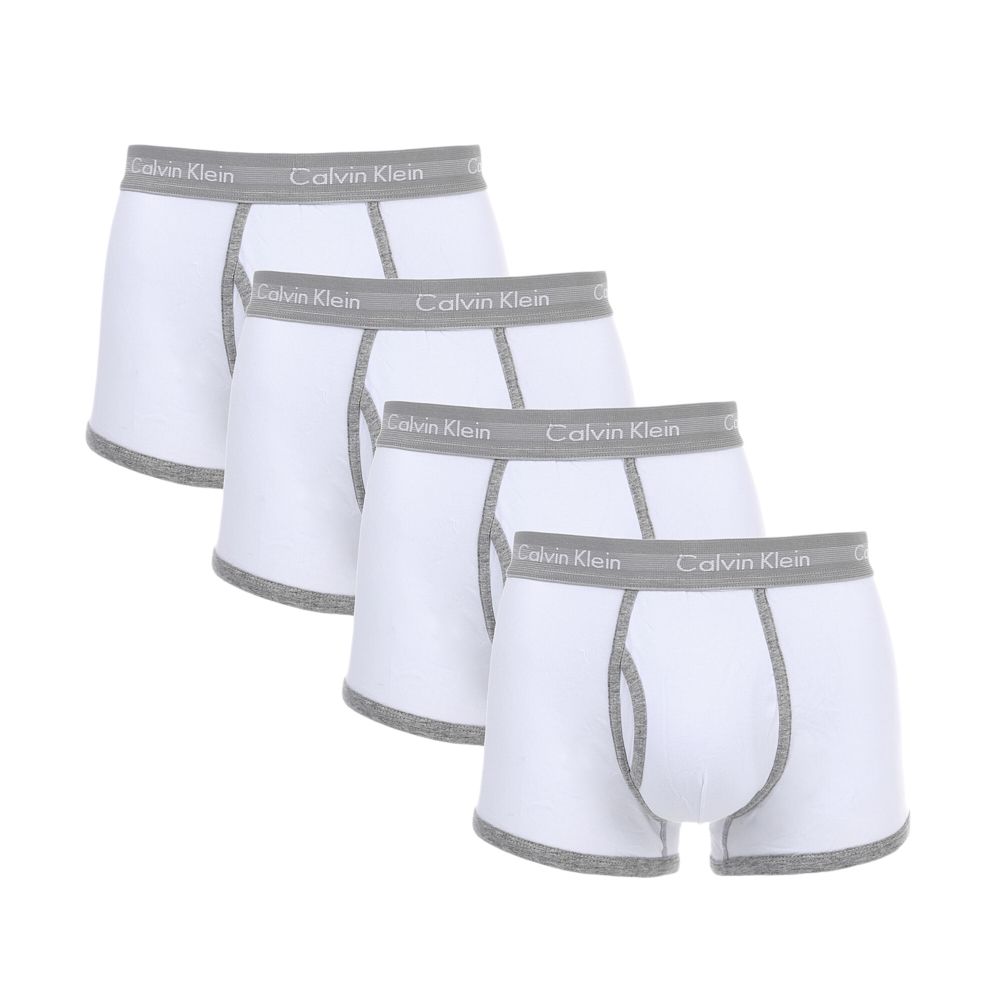 Мужские трусы боксеры (белые) набор 4 в1 Calvin Klein CK52452