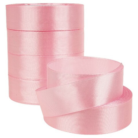 Лента атлас 2.5см*22.85м 04 СВ-РОЗОВАЯ