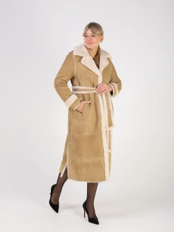 Дубленка зимняя натуральная длинная и теплая