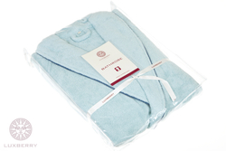 Элитный халат махровый Basic бирюзовый от Luxberry Португалия