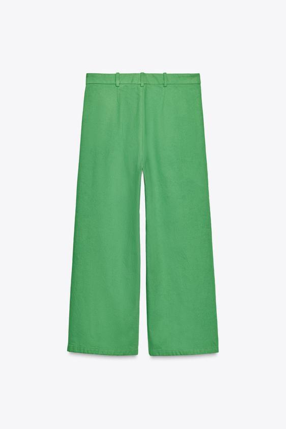 ZARA БРЮКИ С ВЫСОКОЙ ПОСАДКОЙ LIMITED EDITION, ЗЕЛЕНЫЙ