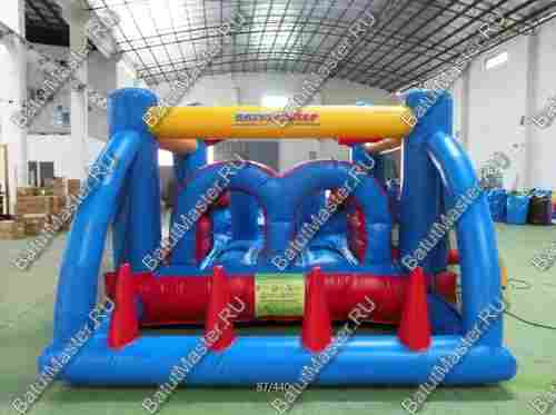 Детский надувной батут "Батутный дрифт", 5.5*2.5*2 м