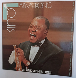 Винтажная виниловая пластинка Louis Armstrong Live And At His Best (Germany 1982)