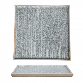 Тарелка квадратная Untouched Taiga 24,5*24,5 см, P.L. Proff Cuisine