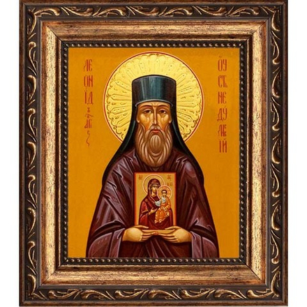 Леонид Устьнедумский, преподобный иеромонах. Икона на холсте.