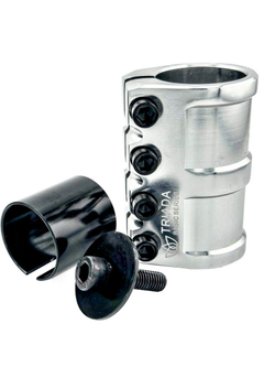 Зажим Triada BAISIC 4-болта, Серебро полированный