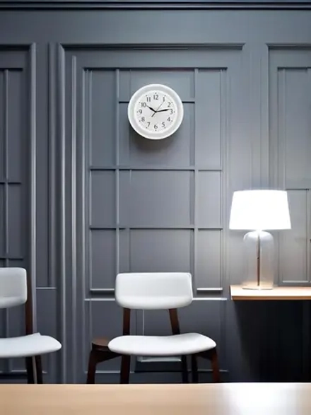 Часы настенная Серебро 30см. арт122211201