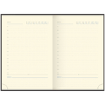 Ежедневник недатированный, А5, 136л., кожзам, Berlingo "DoubleBlack", черный срез, черный, с рисунком