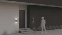 Уличный настенный светильник Outdoor O574WL-02GR