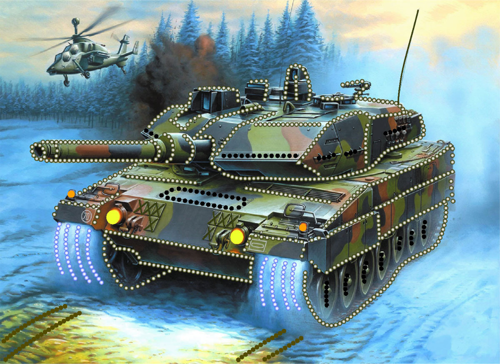 "Операция Буран""-4162 ткань с нанесенным рисунком