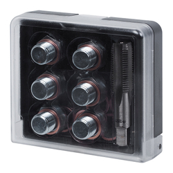 МАСТАК (103-47015C) Набор для ремонта масляных пробок М15 х 1.5, бокс, 19 предметов