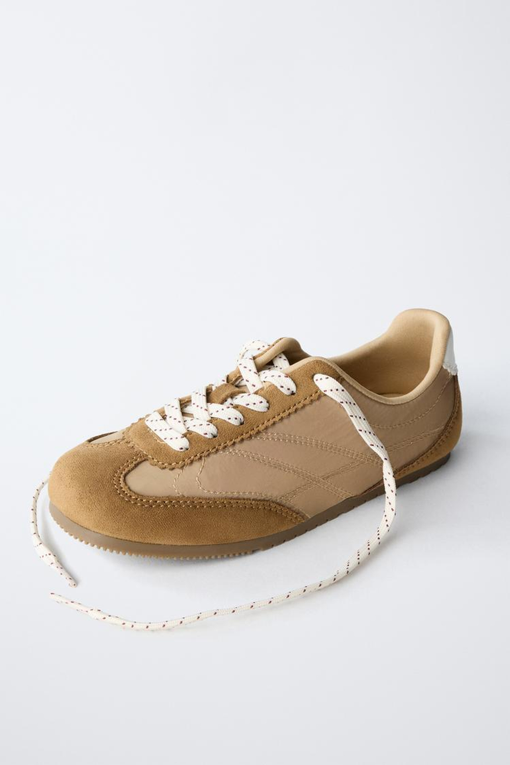 ZARA МЯГКИЕ КЕДЫ, КОРИЧНЕВЫЙ