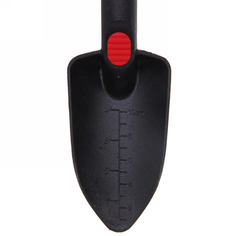 Совок посадочный «Шале» 27см с мерной шкалой, пластиковая ручка с упором для пальца ДоброСад