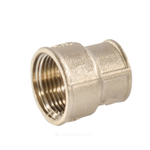 Муфта латунь никель переходная Ду 25х15 (1"х1/2") ВР/ВР VALFEX VF.240.N.100.012
