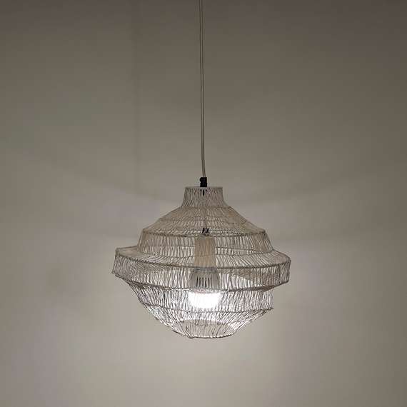 Светильник подвесной vinger, D34х35 см, бежевый