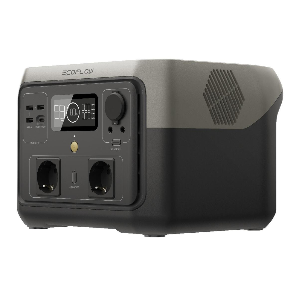 Портативная зарядная станция EcoFlow RIVER 2 Max, 500 Вт