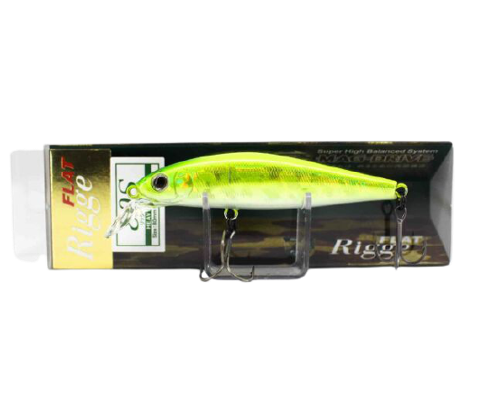 Воблер ZipBaits Rigge Flat 80S 317 Shiney Lime