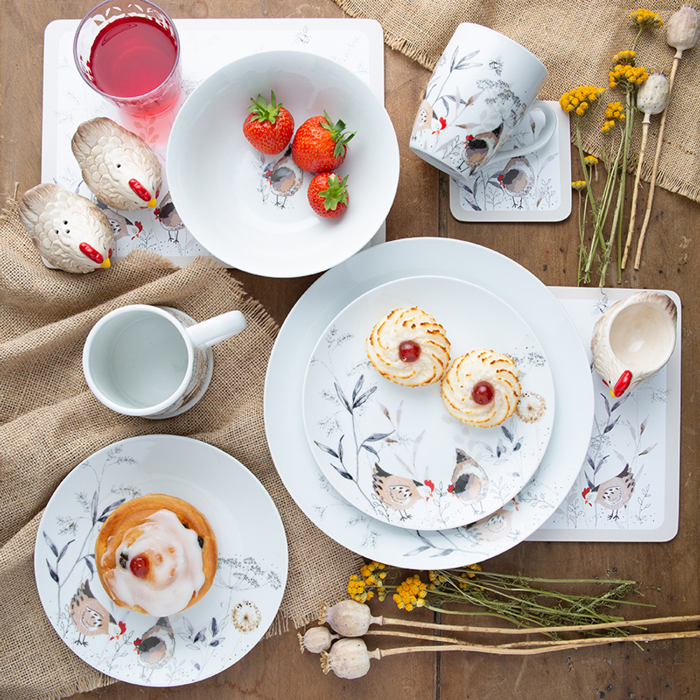 Тарелка обеденная country hens d 26,5 см