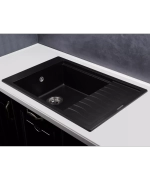 Кухонная мойка Kuppersberg MILA 1B1D BLACK METALLIC фото 2