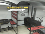 Мангальная зона под крышей из металла